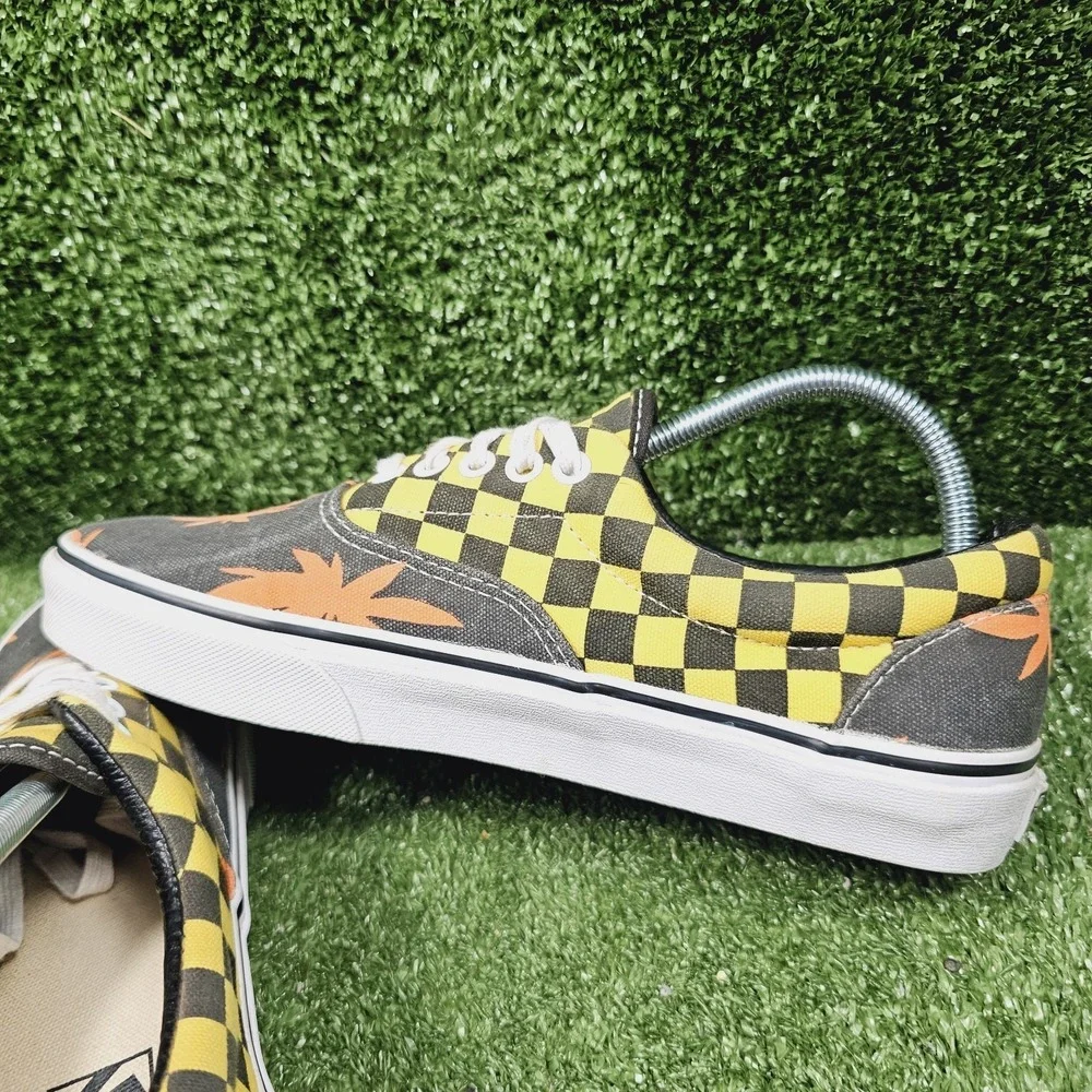 VANS Era Van‎ Doren Off the Wall Orange Palm Athletic Skate Sneakers Mens Size 8